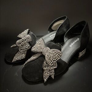 Jeffrey Campbell Black and Silver Heels